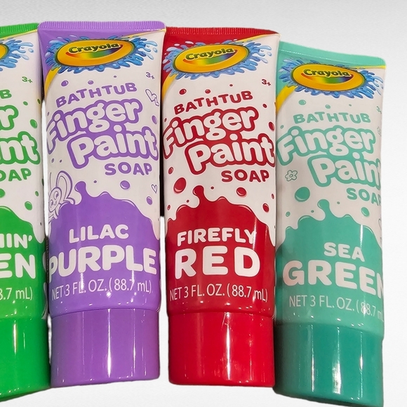 NWT 6 Crayola Bathtub Finger Paint Soap Vibrant Colors - Picture 3 of 5